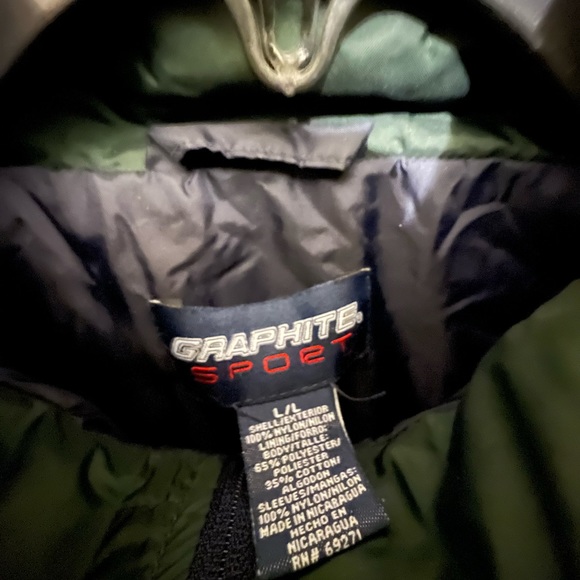 Graphite Sport mens lightweight but lined jacket with hidden hood in collar ! - Picture 5 of 6
